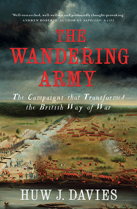Book cover: The Wandering Army: The Campaigns that Transformed the British Way of War